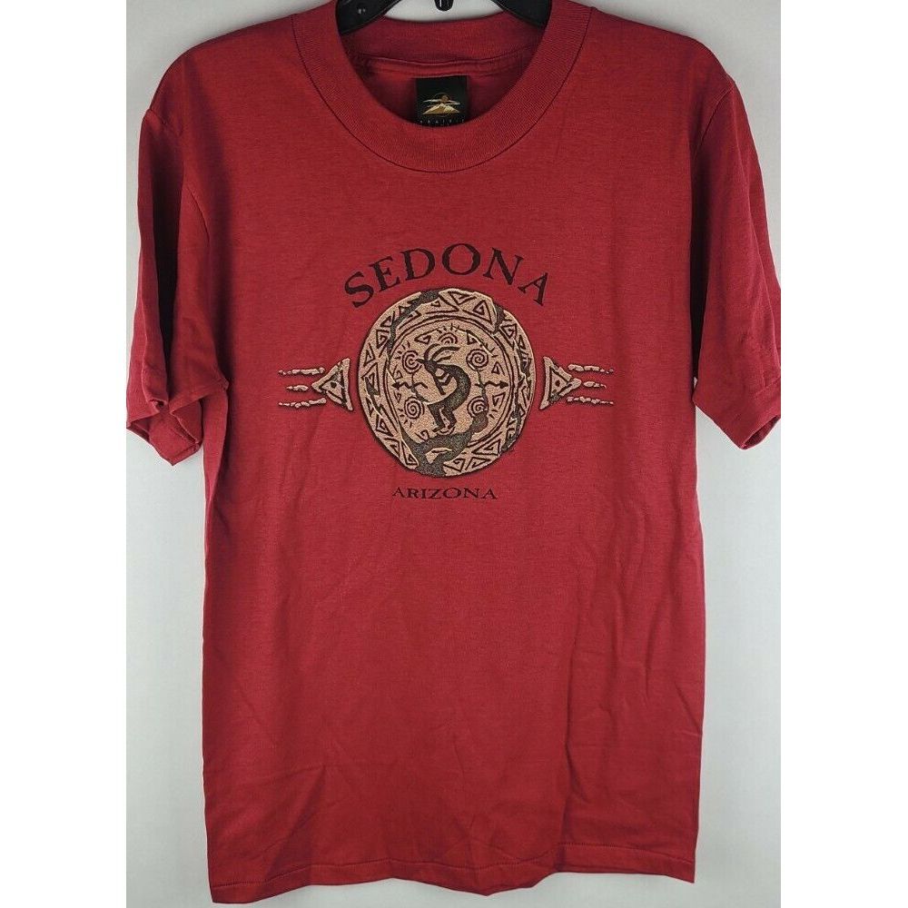 Vtg Sedona Arizona Single Stitch Shirt  Mens Medium Western Aztec